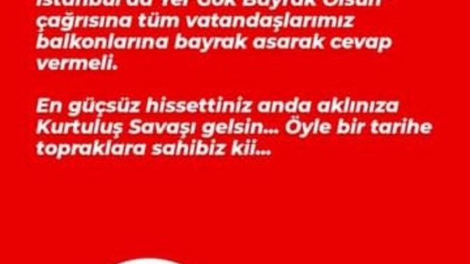 Pencereye balkona her yere bayrak asacak mısınız?