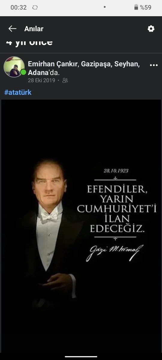 Cumhuriyet Bayramının degerini bilmiyor muyuz?