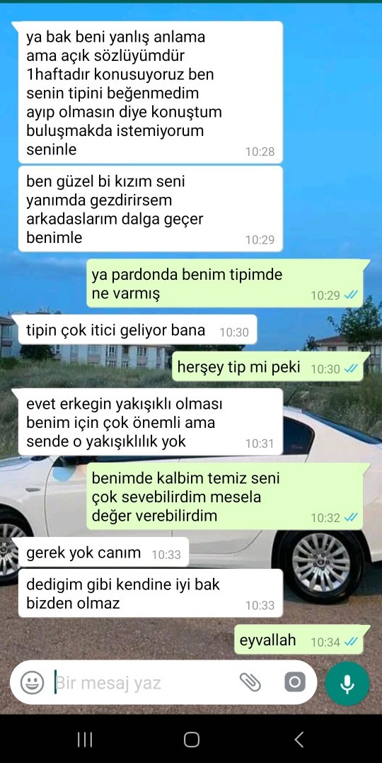 Bi kızla tanıştım kızın bi küfür etmedigi kaldı bu tip gerçekten çok mu önemli anlamıyorum msjlar detayda?