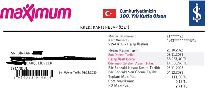 Aylık kredi kartı veya kredi ödemeniz kaç lira?