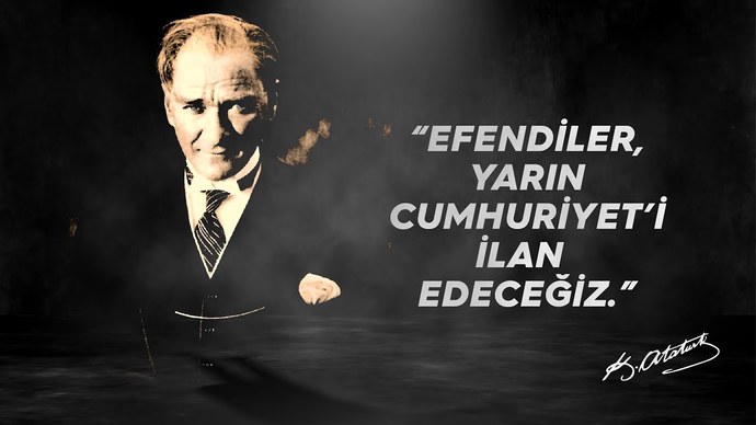 Efendiler, yarın Cumhuriyeti ilan edeceğiz! Büyük bir tarihi ana tanıklık ediyoruz. Cumhuriyetimizin 100. yılında ne hissediyorsunuz?