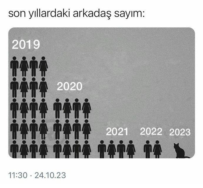 Yıllar içinde arkadaşlıklarınız arttı mı yoksa azaldı mı?