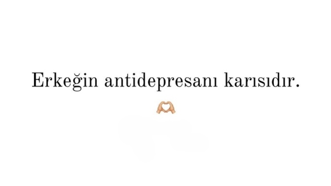 Sizce erkeğin antidepresanı nedir?