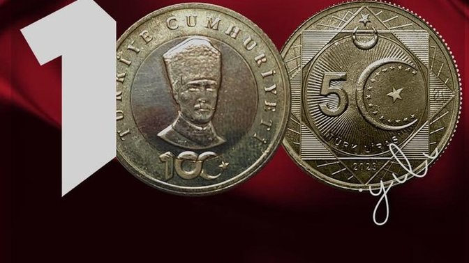 Cumhuriyet'in 100. yılına özel basılan metal 5 TL paralar nasıl sizce?