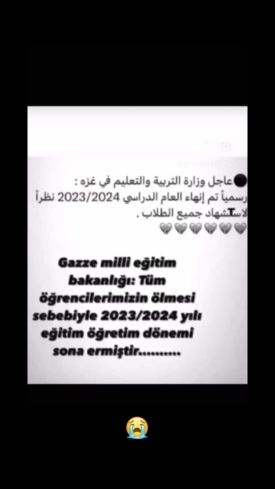 Gazzede çocuklar şehit olduğu için eğitime sonsuza kadar ara verildi, ne düşünüyorsunuz?