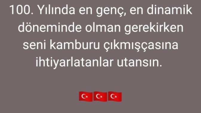 Sizin Cumhuriyet mesajınız ne oldu?