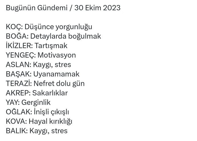 Burcuna göre bugün gündeminde ne var?