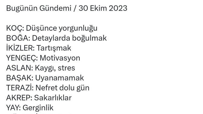 Burcuna göre bugün gündeminde ne var?
