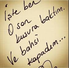O son kusura baktınız mı?