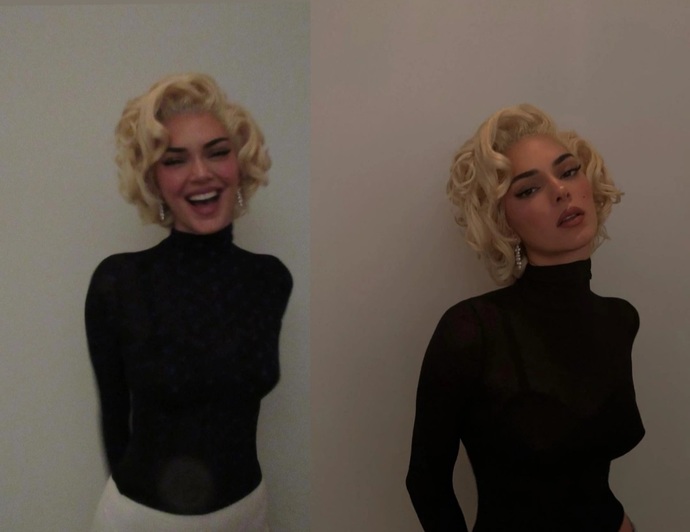 Kendall Jenner, Halloween için Marilyn Monroeya benzemeye çalıştı! Olmuş mu?