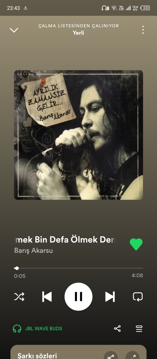 Şu an hangi şarkıyı dinliyorsunuzz?