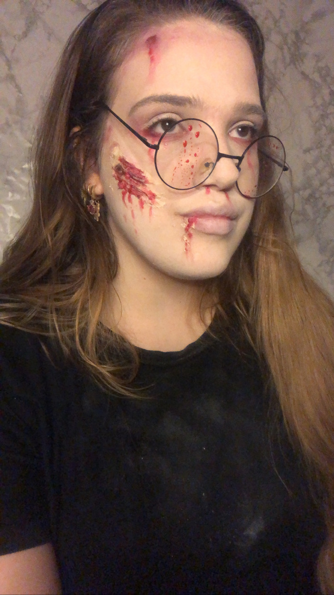 Halloween makyajı yaptım. Sizce yeteneğim var mı?