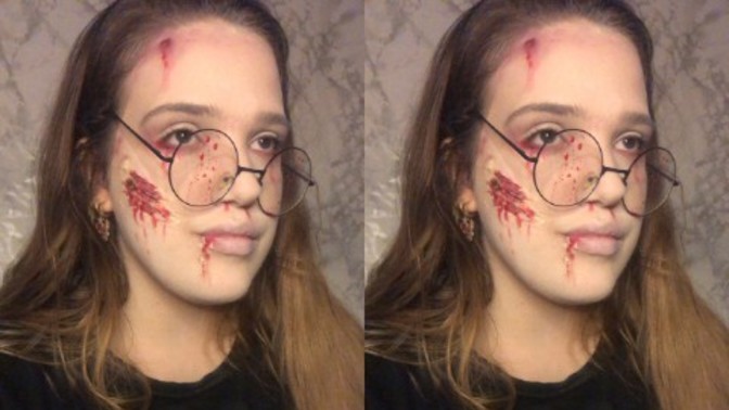 Halloween makyajı yaptım. Sizce yeteneğim var mı?