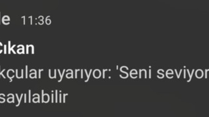 En son kime "seni seviyorum" dediniz?