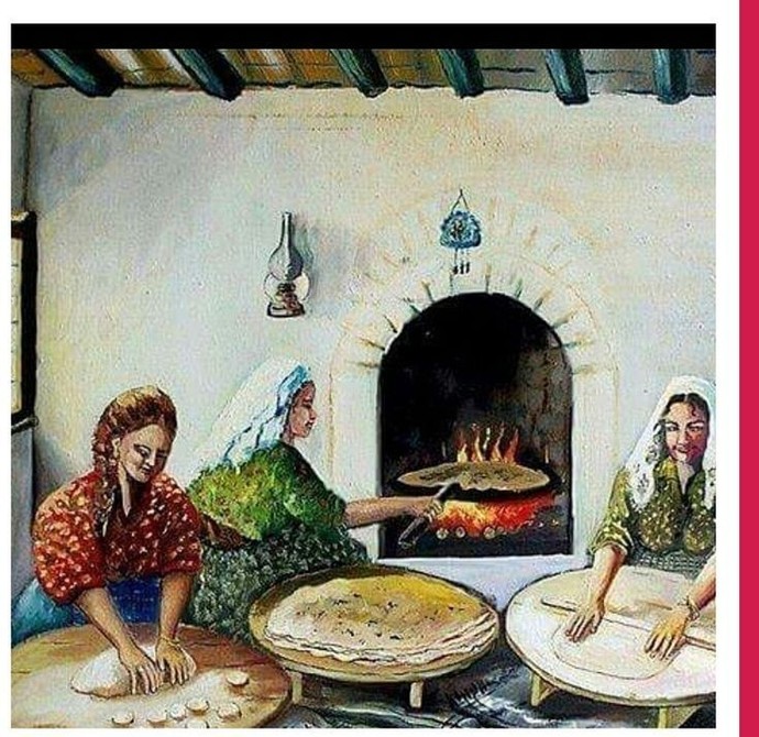 Tandırda yufka yapan kadınlar üç adım öndemidir?