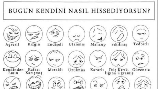 Kendinizi şu anda nasıl hissediyorsunuzz?