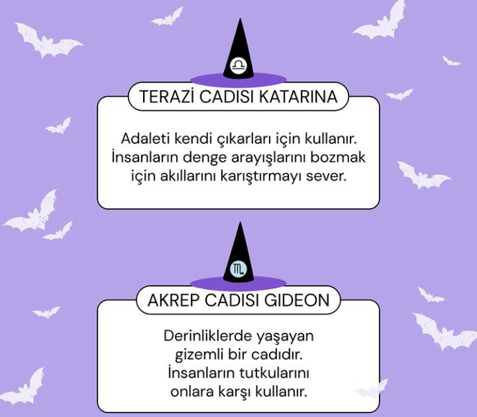 Burcuna göre hangi cadısın 🧙‍♀️ ?