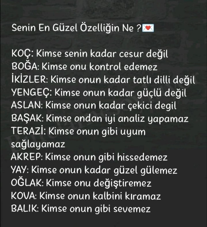 Burcuna göre senin en güzel özelliğin nedir?