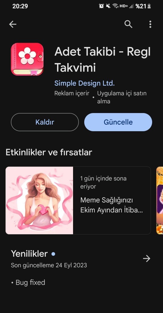 Regl günlerini takip etmek için bir uygulama kullanıyor musun?