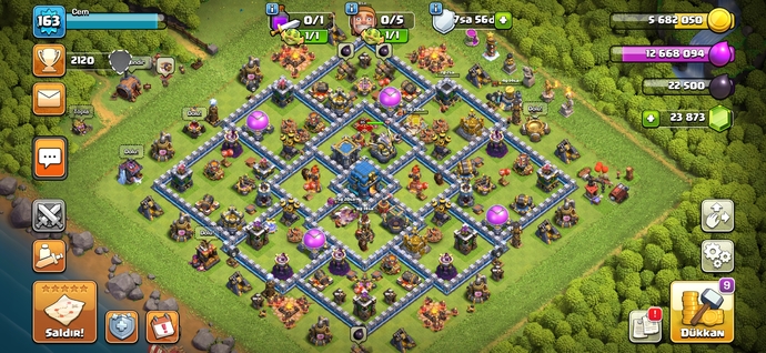 Clash of Clansta saglam koyu olan atabilir miiiii?