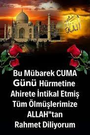 Bu Cuma Günü Yüzü Suyu Hürmetine Bütün Ölmüşlerimize Allah Rahmet Eylesin Desem Kimler Amin Der?