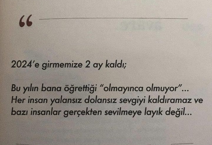 2024e iki ay kalmışken 2023 sana ne öğretti?