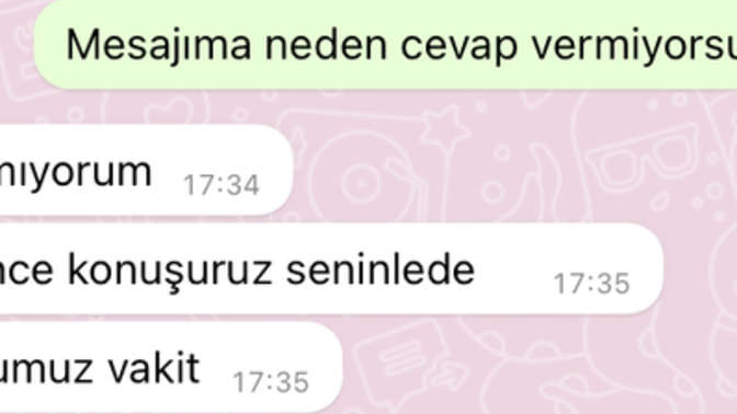 Sevgilimle çok büyük tartıştık sonunda ayrılalım dedim görüldü atıp çıktı cevap vermedi sizce neden?