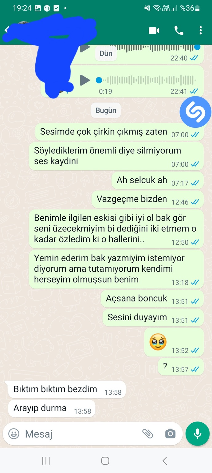 Konuşmalara bakın geri dönermi? onu cok seviyorum?