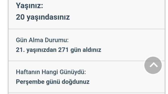 Sizin yaşınız kaç?