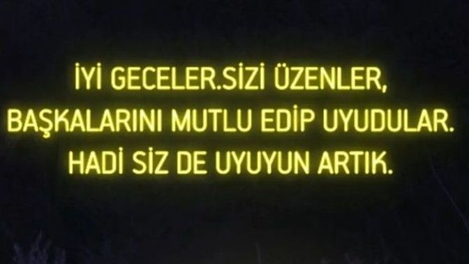 İyi geceler mesajı aldınız mı ✨?