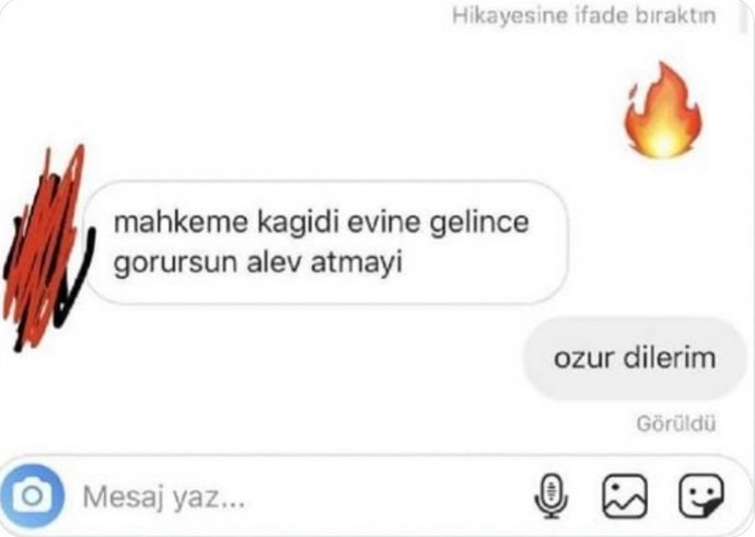 Hikayenize alev atanlara cevap veriyor musunuz?