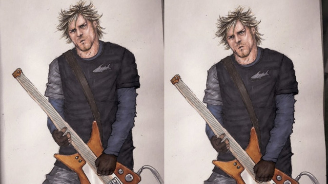 Kurt Cobain'i çizdim, nasıl olmuş?
