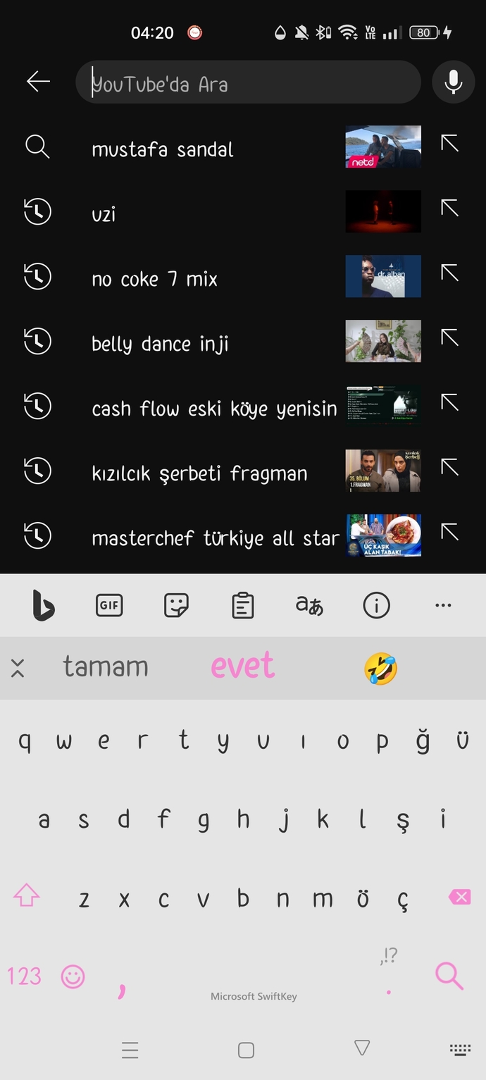 YouTube'da en son arattığınız şey neydi?
