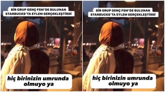 Starbucks'ta oturanlara bağıran kadın gündem oldu! İnsanlara bağırmak savaşa duyarlılık mı?