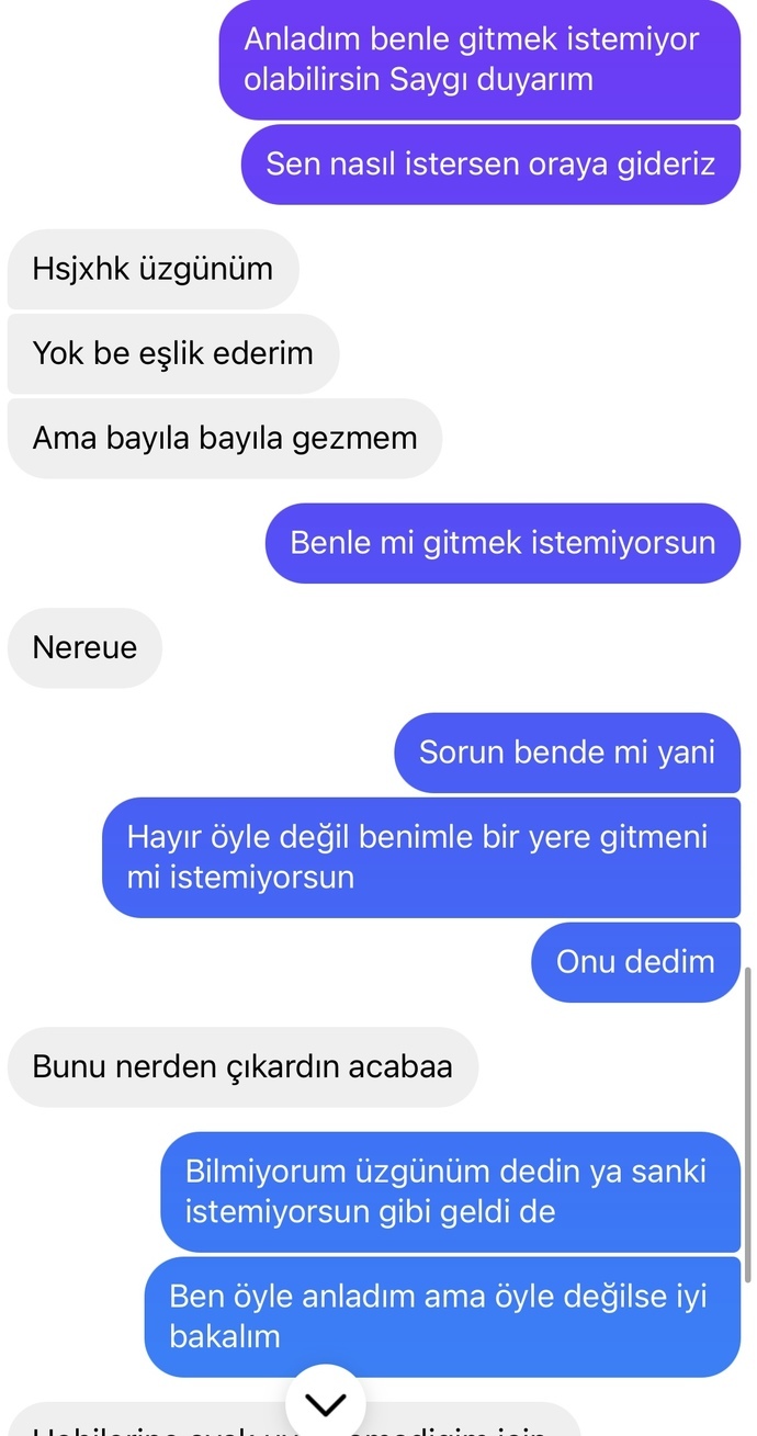 Konuştuğum kız bana neden olur olur bakarız ne demek istedi?