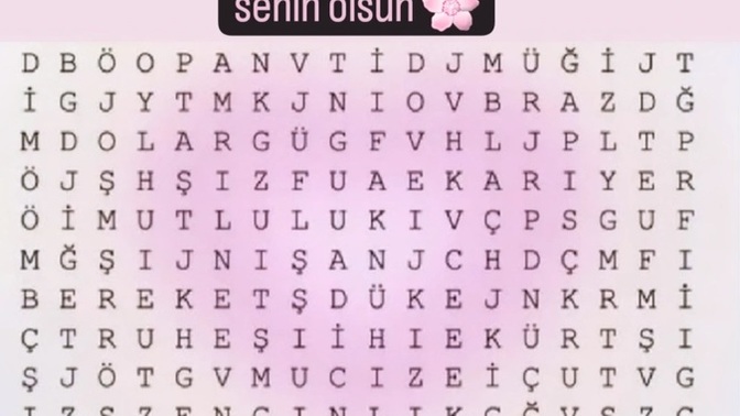Gördüğün ilk üç kelime Kasım ayında senin olacak, ne gördün?