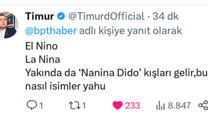 Türkiye'ye El Nino yazından sonra La Nina kışı geliyor. Kara kışa hazır mısın?