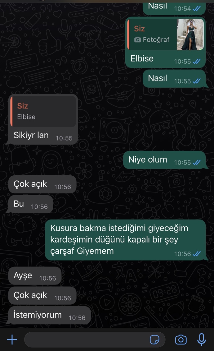 2,5 senelik sevgilim kardeşimin düğününde giyeceğim elbiseye karışıyor. Kim haklı?