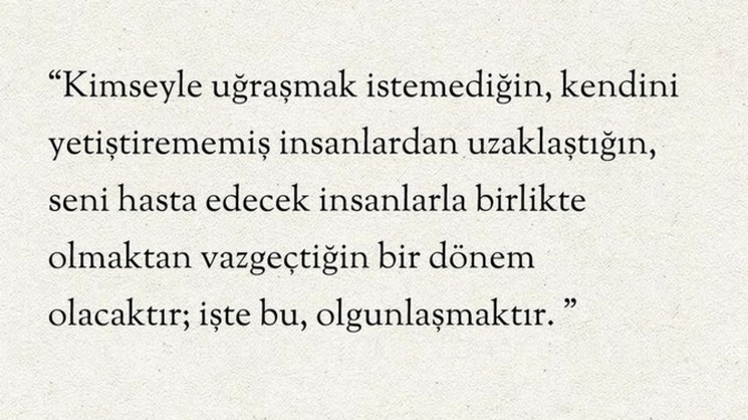 Ne zaman olgunlaştınız?
