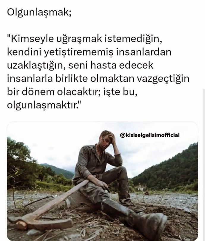 Olgun bir insan olduğunuzu düşünüyor musunuz?