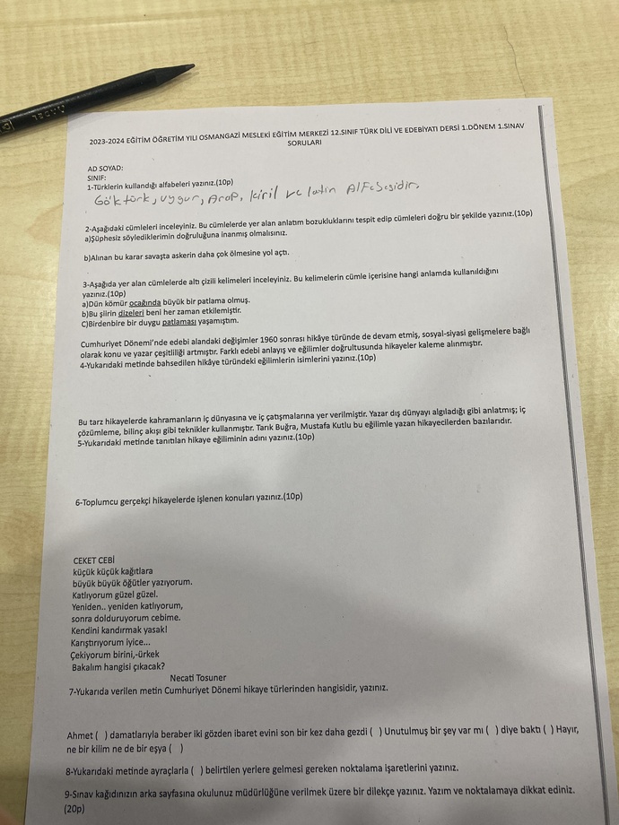 Acil yardım şimdiden teşekkür ederim?