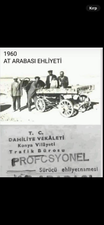 1960 yılında olsaydınız at arabası ehliyeti alır mıydınız?