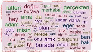 Günlük hayatınızda en çok kullandığınız kelime nedir?