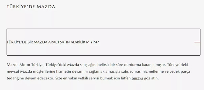 Otomobil üreticisi Mazda, Türkiyedeki satışlarını durdurdu! Sebebi ne olabilir sizce?