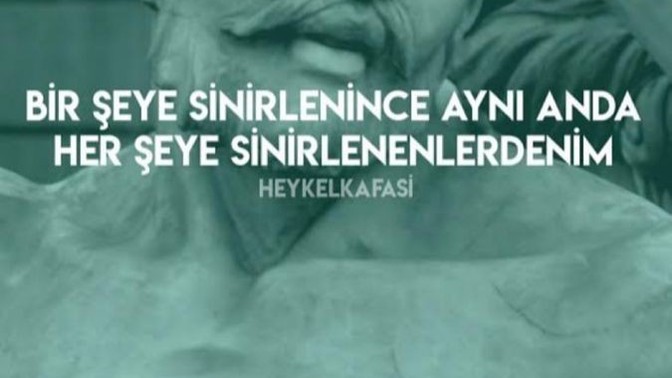 Bir şeye sinirlenince Başka bir şeye sakin kalabilir misin?