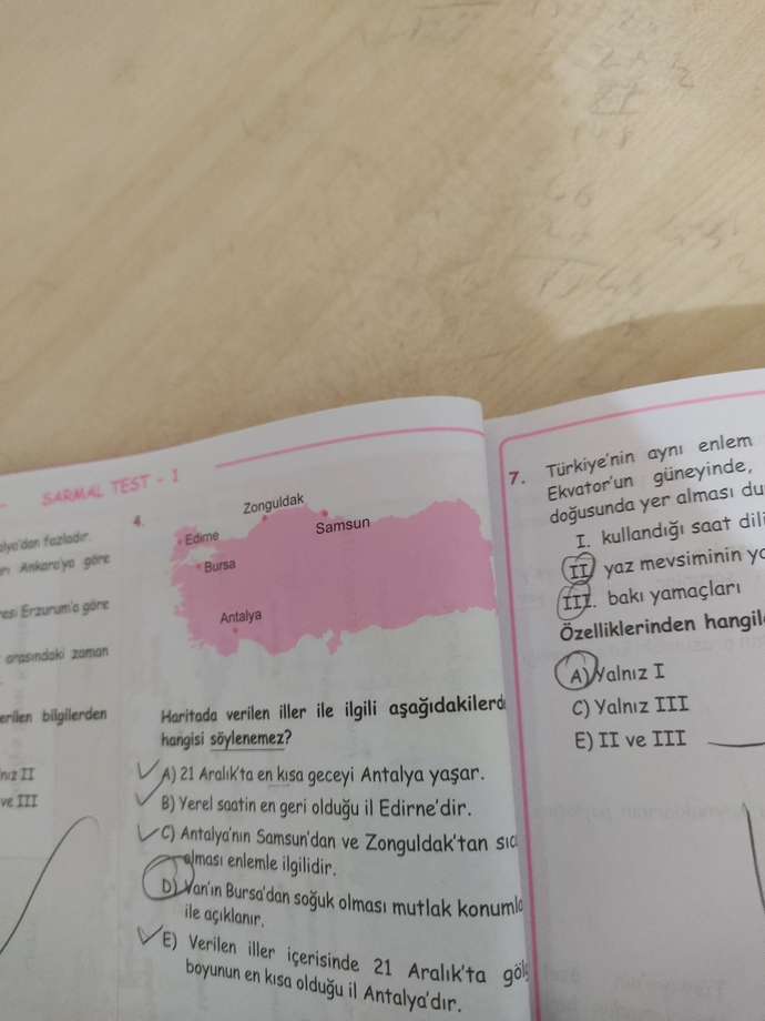 Soruları doğru yaptığıma adım gibi eminim ama şıklarda 13 B 4 A diyor ne diyorsunuz arkadaşlar doğru değil mi benim yaptığım?