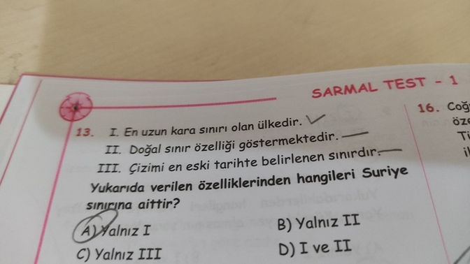 Soruları doğru yaptığıma adım gibi eminim ama şıklarda 13 B 4 A diyor ne diyorsunuz arkadaşlar doğru değil mi benim yaptığım?