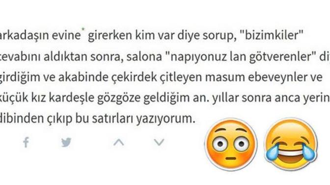 Hiç yer yarılsa da içine girsem dediğiniz bir an yaşadınız mı?