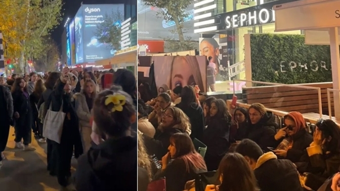 10 bin lira değerinde hediye için geceden sıraya girdiler! Bunun için, bu kadar sıra bekler miydin?