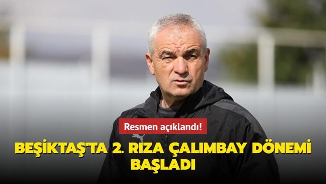 Beşiktaşta ikinci Rıza Çalımbay dönemi resmen başladı! Sizce tecrübeli hoca Kartalı uçuşa geçirir mi?